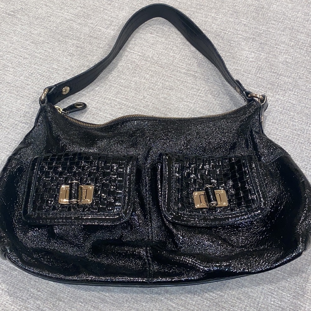 Elliot Luca black 100% leather shoulder bag - Picture 1 of 9